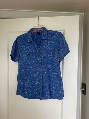 Basic Editions Vintage Ranch Flower Blouse